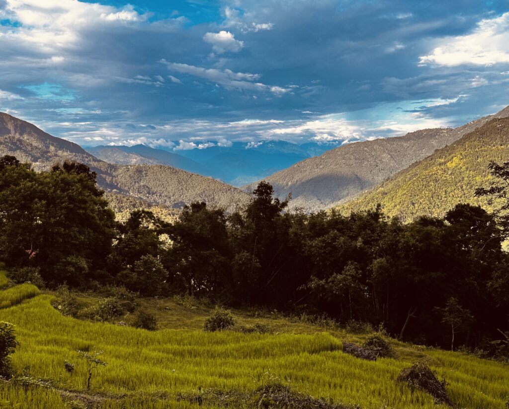 View from Tourbix mountain camping